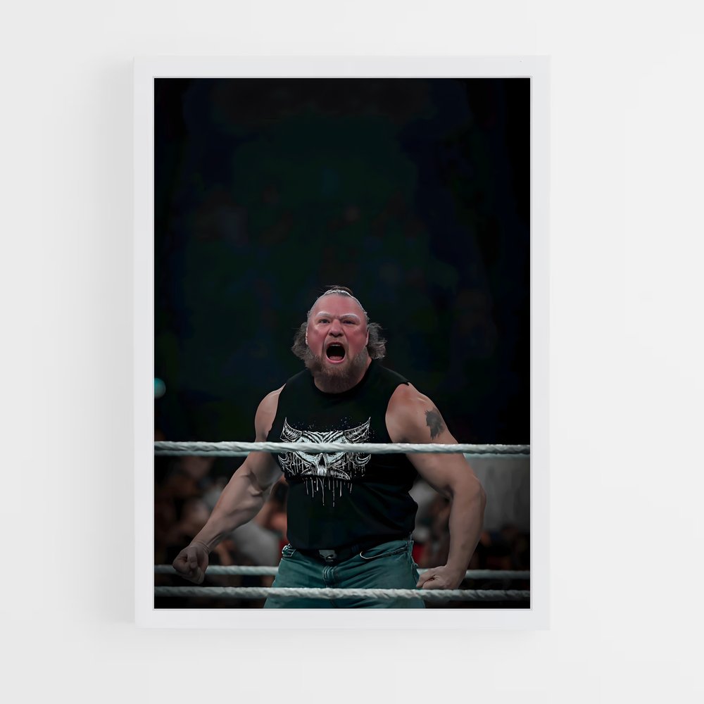 Poster Brock lesnar lutteur – affiche MMA (vue 3)
